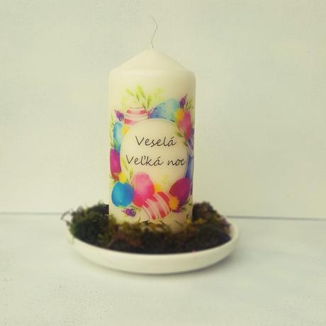 Sviečka "kraslicový venček",