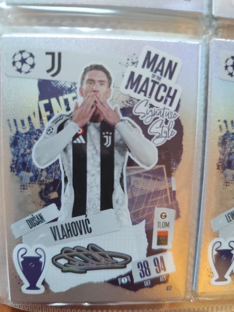 Futbalové match attax 2024/25 man of the match,