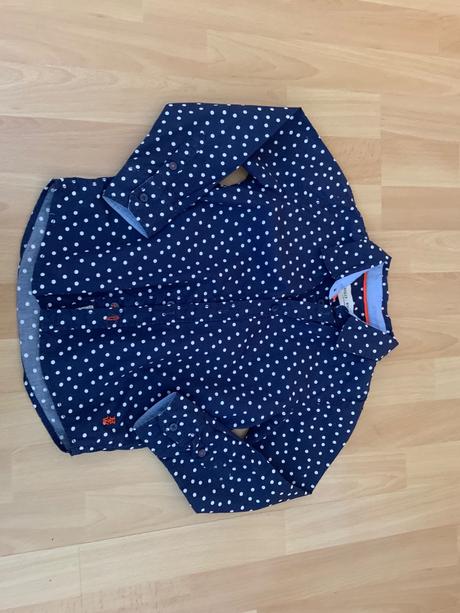 Modrá bodkovana košeľa, lindex,116