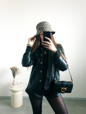 Koženková košeľa/bundička xxs/xs, zara,xs