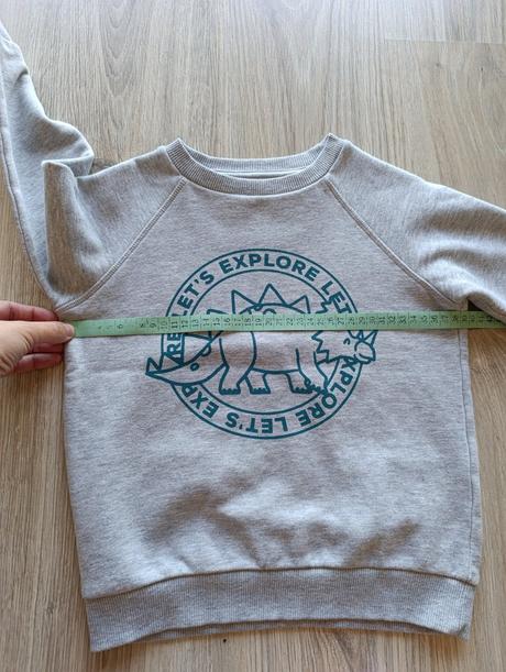 Chlapčenská sivá mikina s dinosaurom, f&f,116