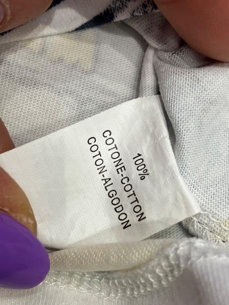 Chlapčenské vzorované tričko biele (6-9 mes.), original marines,68 / 74