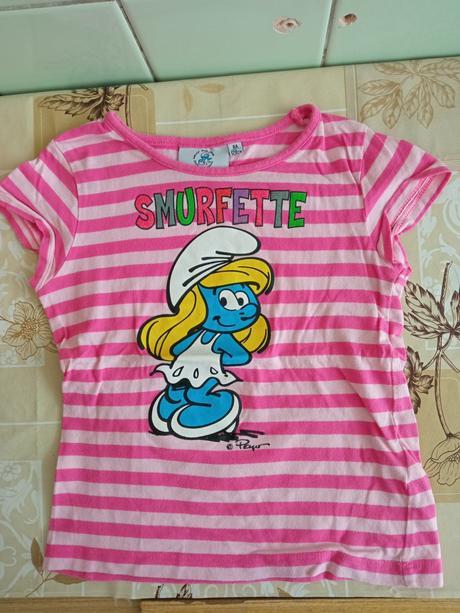 Šmoulinka pásikove tričko, 104