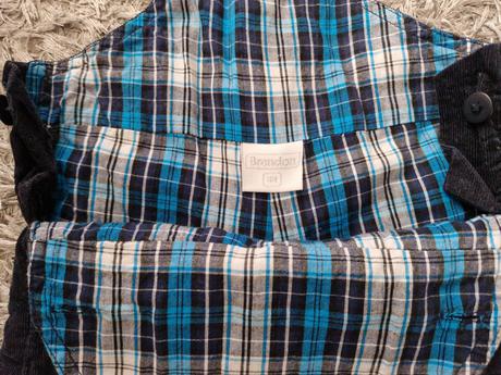 Menčestrové nohavice na traky brendon veľ. 68, brendon,68