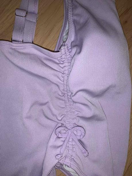 Lila rebrovane plavky shein, 140