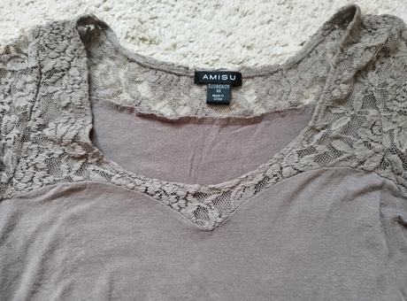 Damske jemne cipkovane tricko, amisu,xs