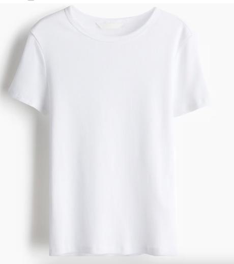 H&m rebrované tričko vel.s, h&m,s