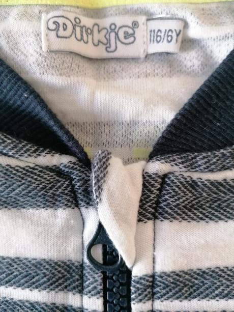 Bavlnená tenšia mikina dirkje s nápisom na chrbte, dirkje,116