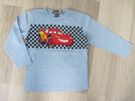 Nátelník - tričko s dlhým rukávom cars, h&m,92