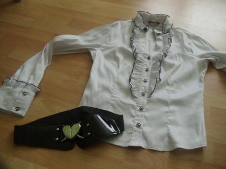 Elegantná košela s opaskom, 44