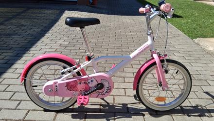 Btwin 16-palcový dievčenský bicykel, 16