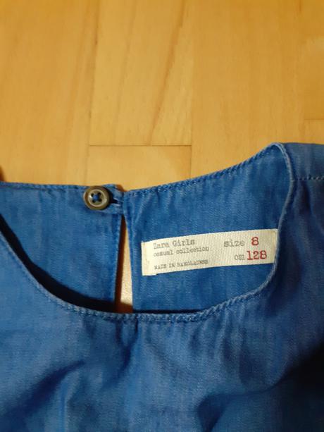 Pohodlné riflové šaty, zara,128