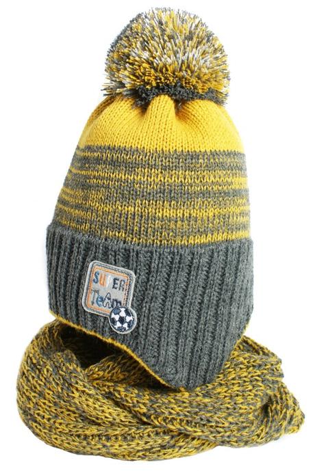 Chlapčenský set čiapka,nákrčník/mix farieb, 