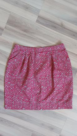 Vzorovaná sukňa s vreckami, s