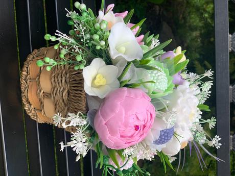 Mydlova kytica v košíku, 