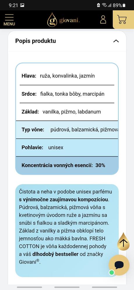 Giovanni-parfum-fresh ccoton, 