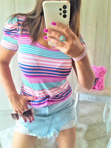 Multicolor tričko-s/m, s