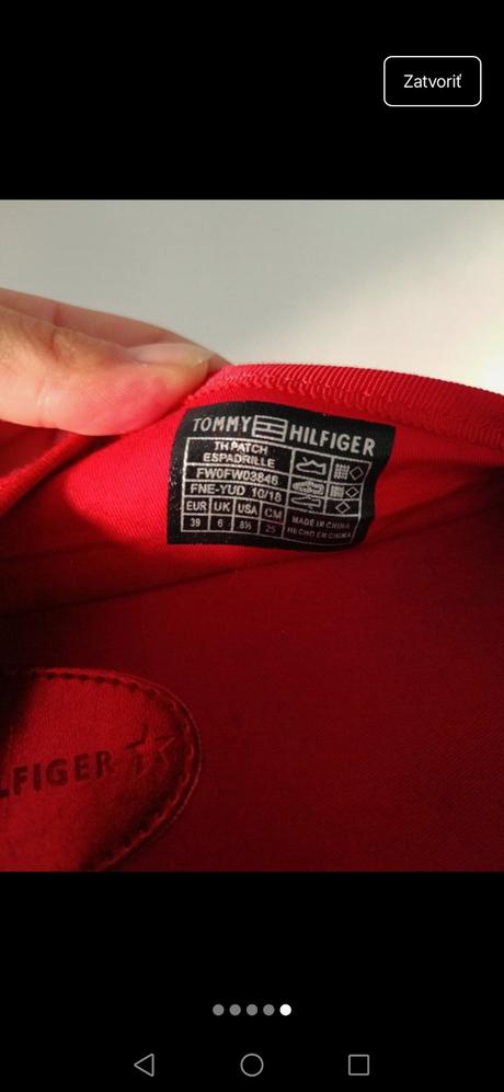 Dámske espadrilky th, tommy hilfiger,39