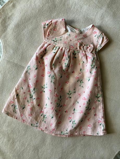 Kvietkové šaty s mašľou 80, primark,80