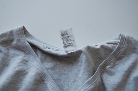 Svetlosivé elastické tričko s 3/4 rukávom zn.onko, xs