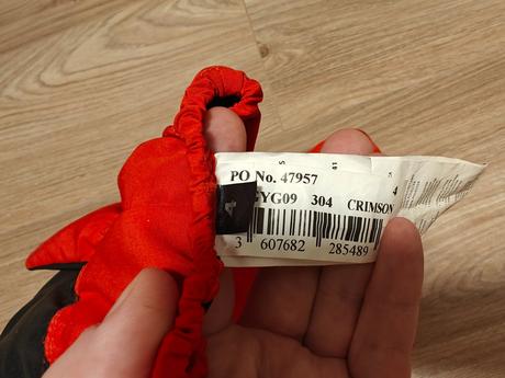 Detské červené zimné rukavice ressignol 4, 104