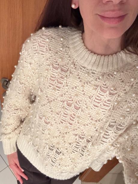 Perličkový pulóver zara, zara,s