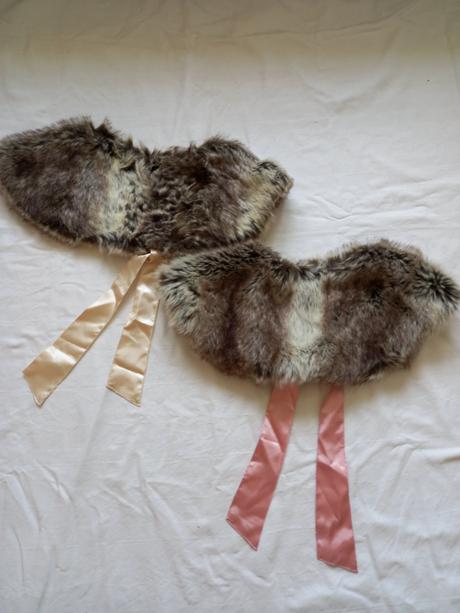 Pelerína nenosené 2ks kožušinka, 