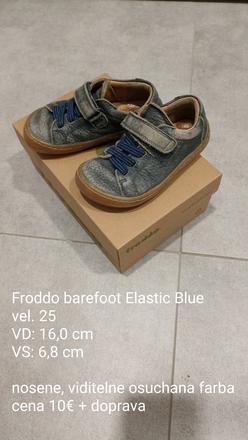 Froddo barefoot elastic blue, veľ.25, froddo,25