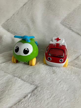 Malý vrtulník a sanitka,