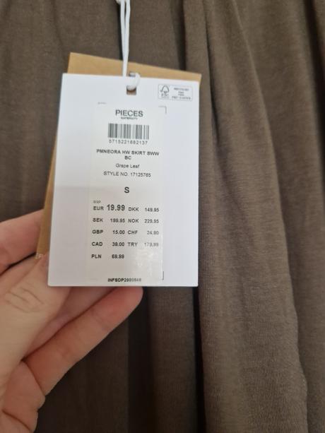 Tehotenská sukňa pieces s, s