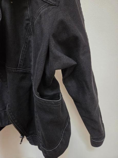 Bunda džínsová denim čierna jarná / jesenná, reserved,36