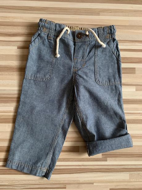 Letne bavlnene nohavice zn. h&m - vel. 80/86, h&m,80