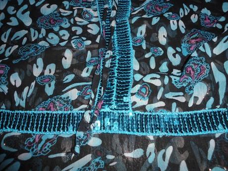 Modra bluzocka - na plavky, m