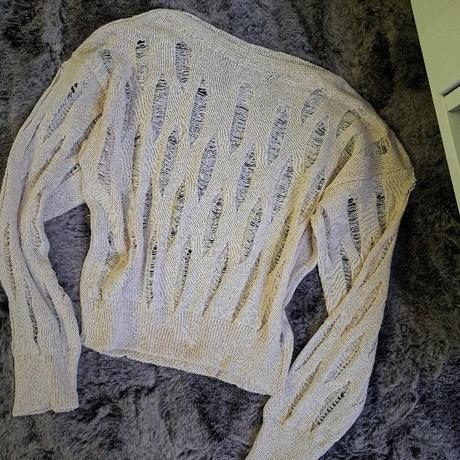 Krémový svetrík s, f&f,s