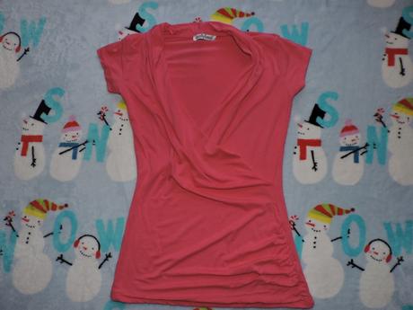 Ružové elastické tričko, s