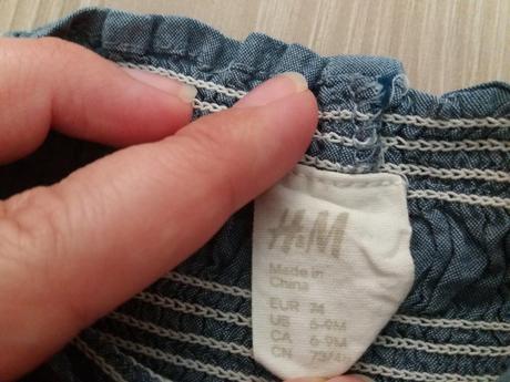 Modrý overal, h&m,74