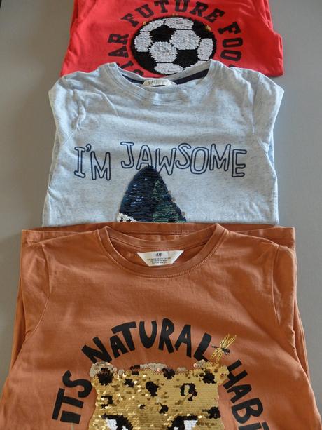 Tričká hm 134/140 3 ks, h&m,134