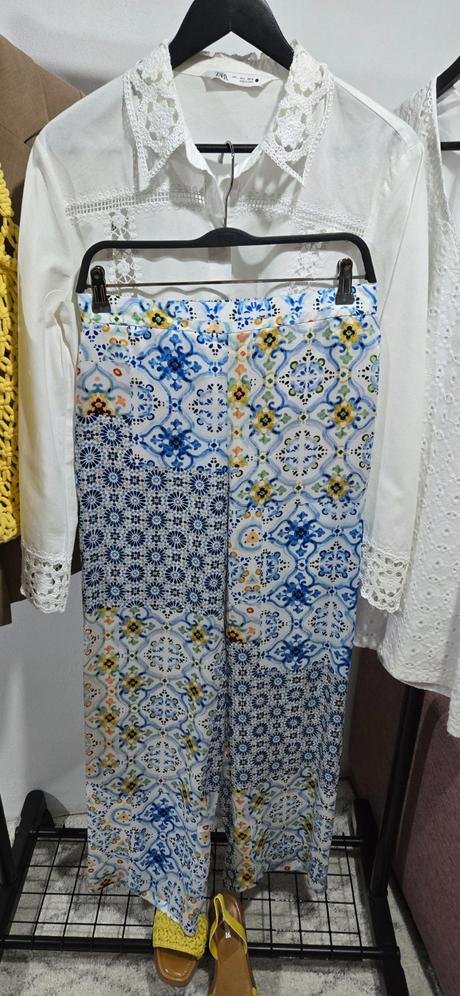 Saténové nohavice zara, zara,m