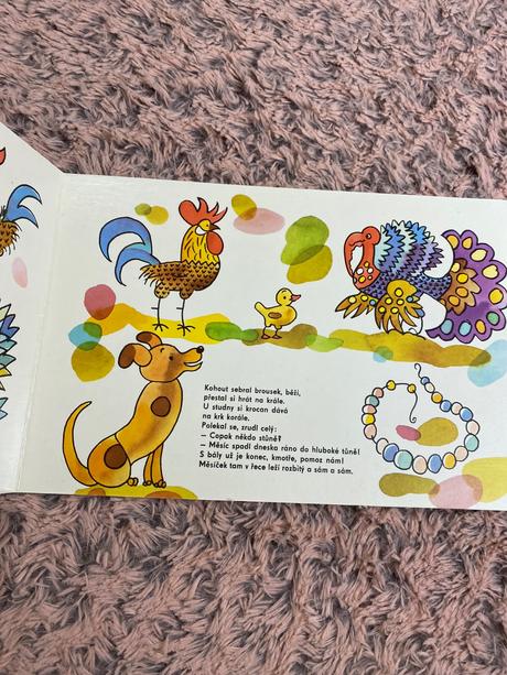 Krásne staré retro leporelo utopený měsíček 1989,