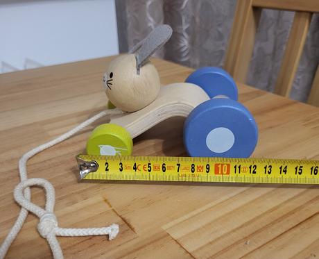 4x drevená ťahacia hračka - zvieratká, 