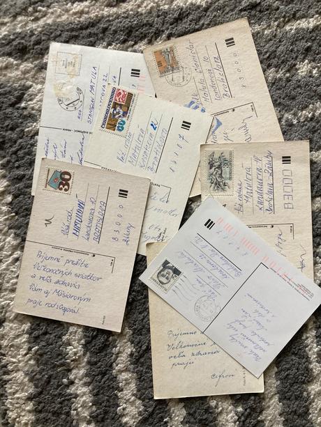 Retro fotkové 80-90roky veľká noc 6ks,