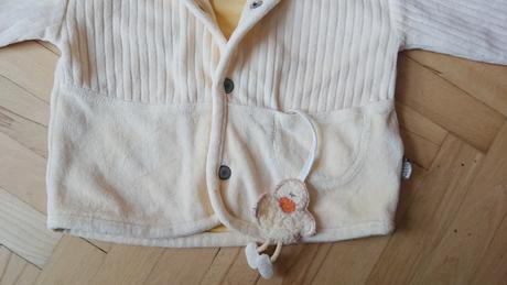 Velúrová mikina s kuriatkom, 74