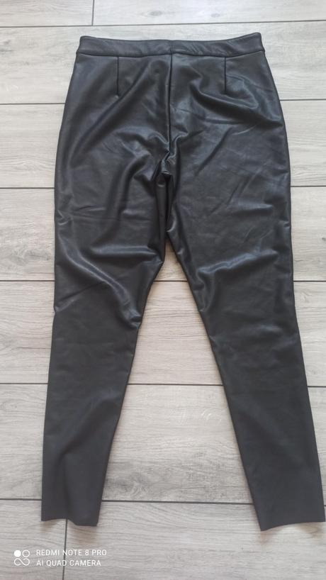 Koženkové nohavice nenosené, f&f,42