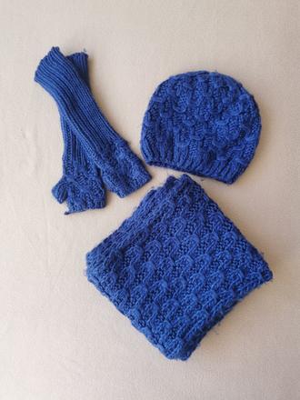 Set ciapka+ sal + rukavice, m