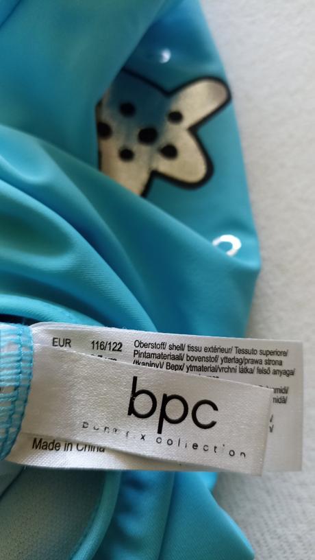 Modré celé plavky 116/122, bonprix,122