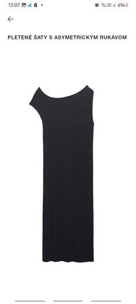 Šaty a asymetrickým rukávom, zara,m