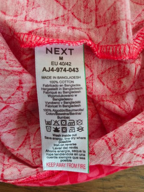 Tričko so srdiečkami, next,m