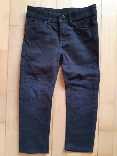 H&m rifle s ozdobnými ozdobami na kolenách, h&m,104