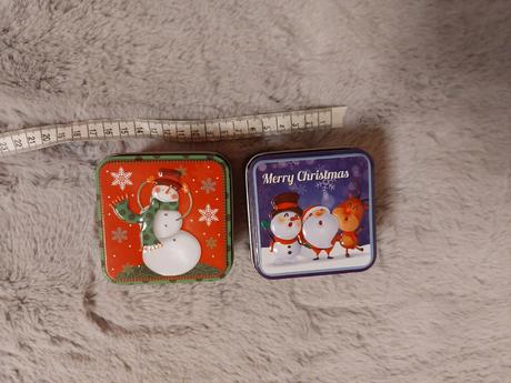 Plechové vianočné dózy, 
