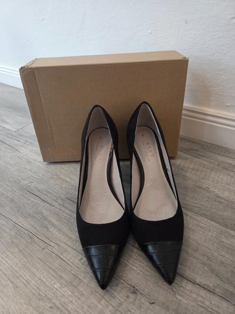 Lodičky s koženou špičkou, next,41